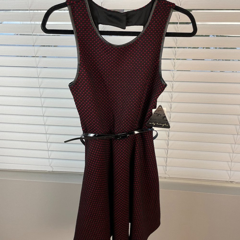 City Triangle Women's Black/Red Dress (New)